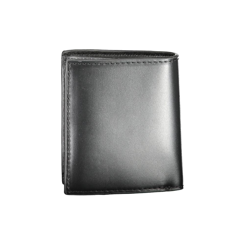 Tommy Hilfiger – Schwarze Lederbrieftasche für Herren