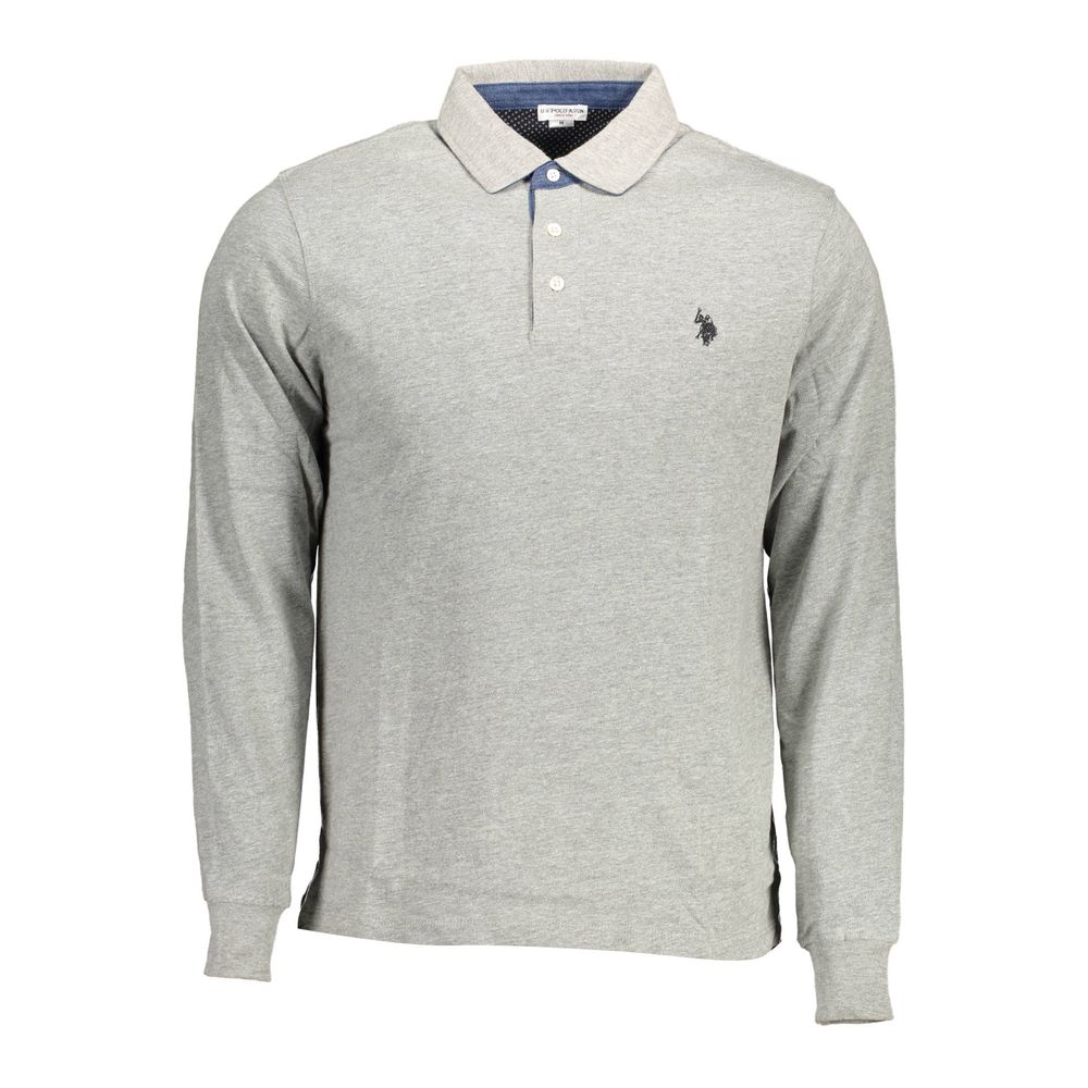 Tricou polo maro din bumbac pentru bărbați US POLO ASSN.