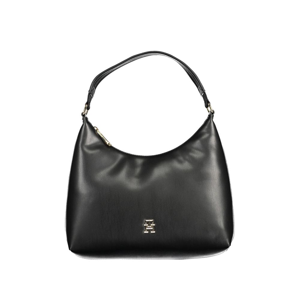 Tommy Hilfiger – Schwarze Handtasche aus Polyethylen für Damen