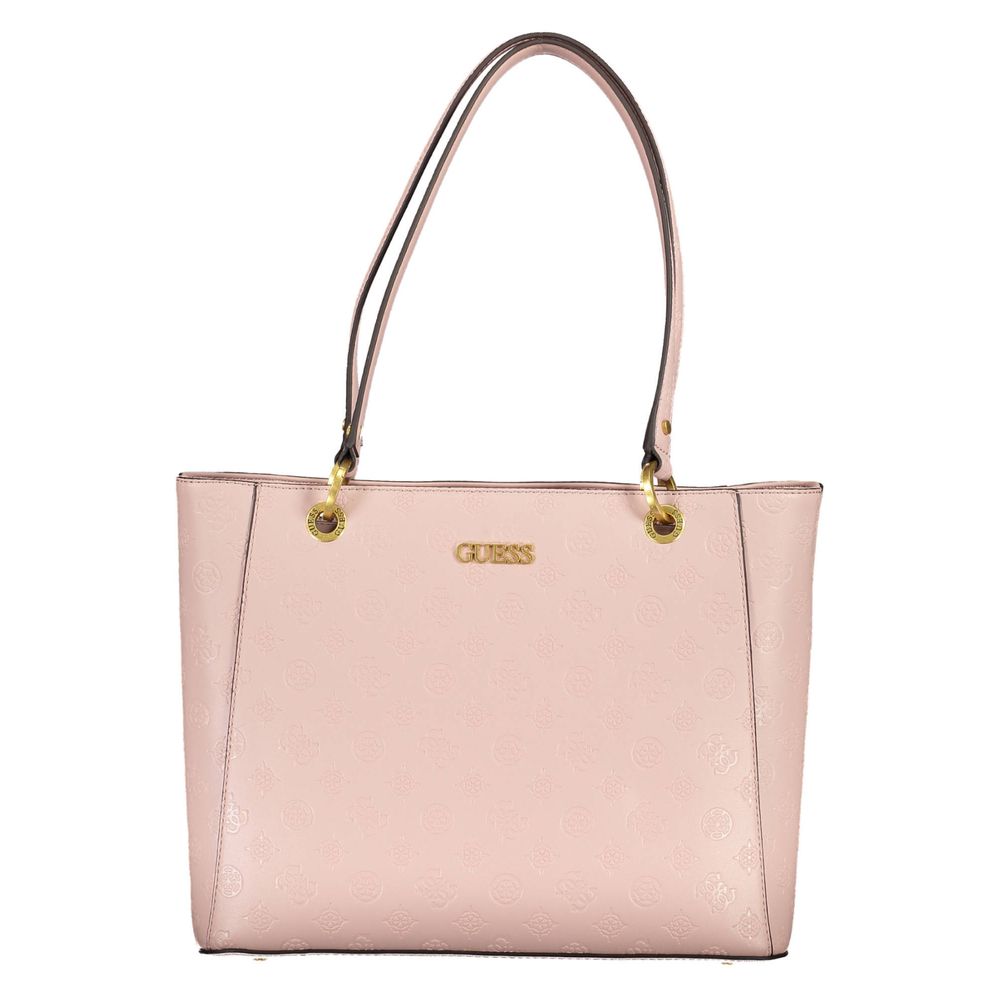 Guess Jeans – Handtasche aus Polyethylen in Rosa