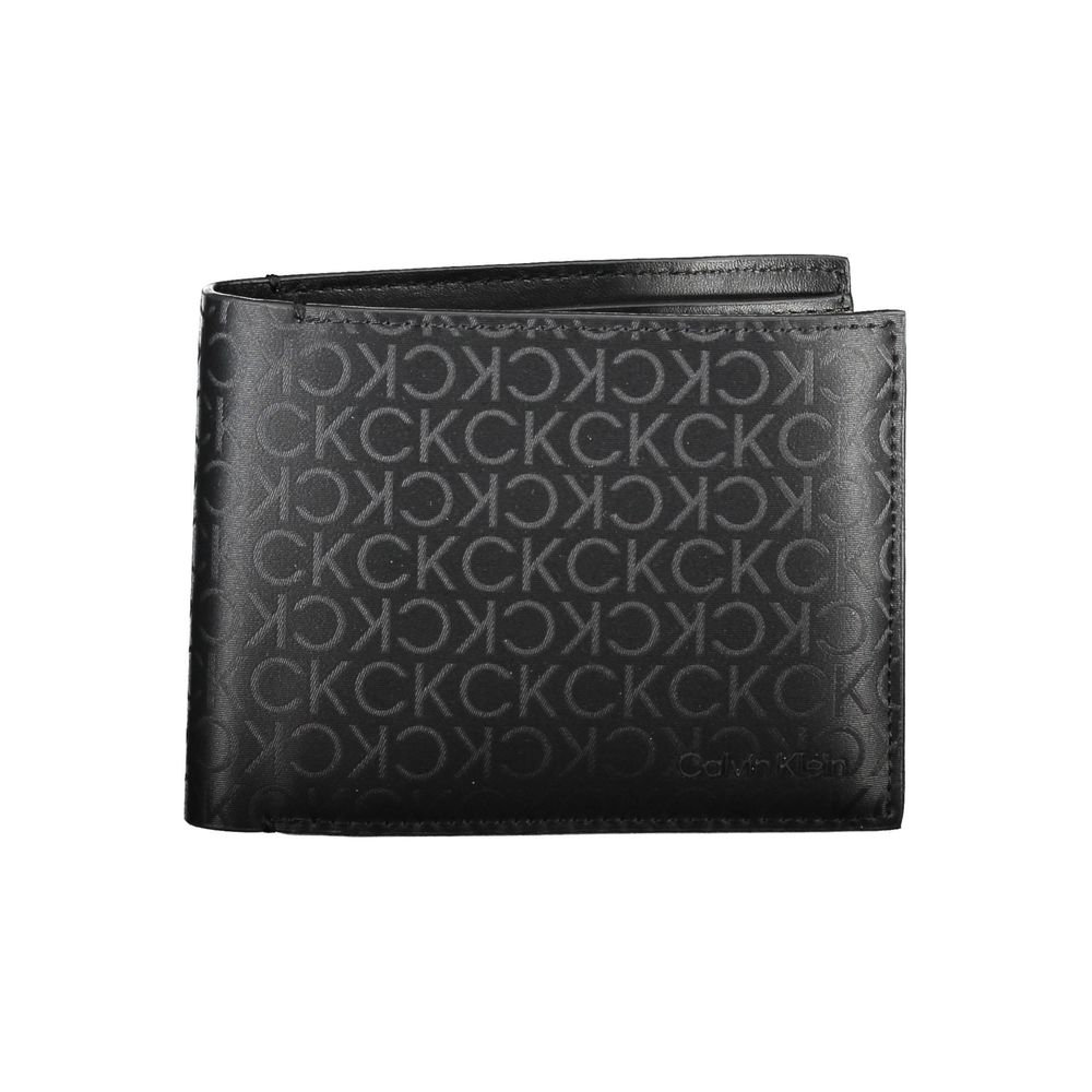 Calvin Klein Schwarze Polyester Herren Geldbörse
