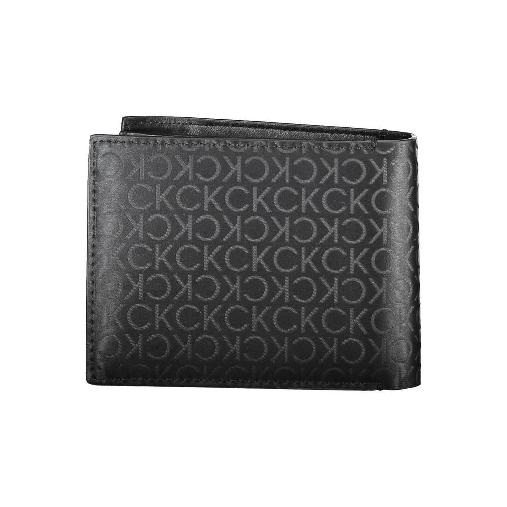 Calvin Klein Schwarze Polyester Herren Geldbörse
