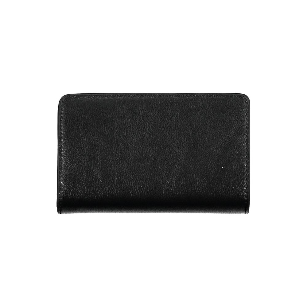 Portofel negru din polietilenă pentru femei Calvin Klein