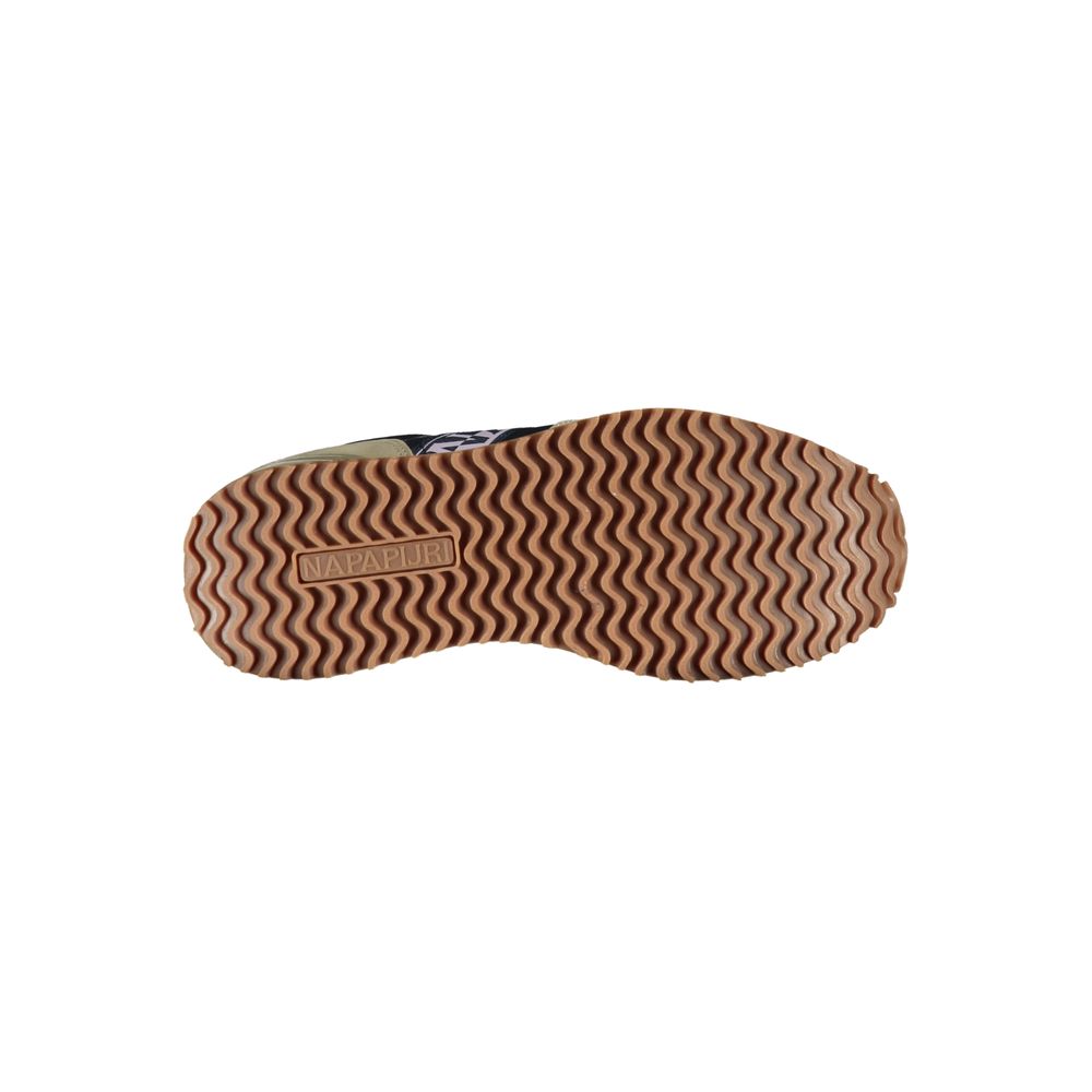 Beige Schnür-Sneakers mit kontrastierenden Details von Napapijri