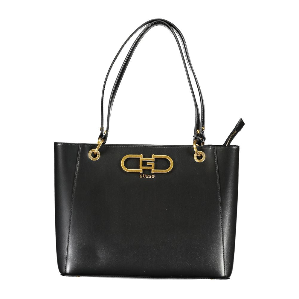 Guess Jeans – Schwarze Polyethylen-Handtasche