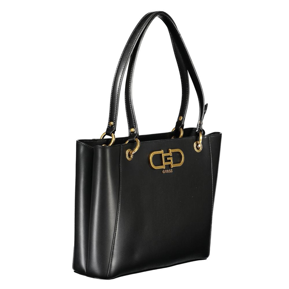 Guess Jeans – Schwarze Polyethylen-Handtasche