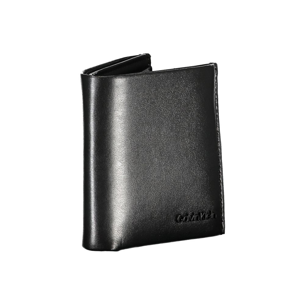 Calvin Klein – Elegante RFID-Geldbörse aus schwarzem Leder
