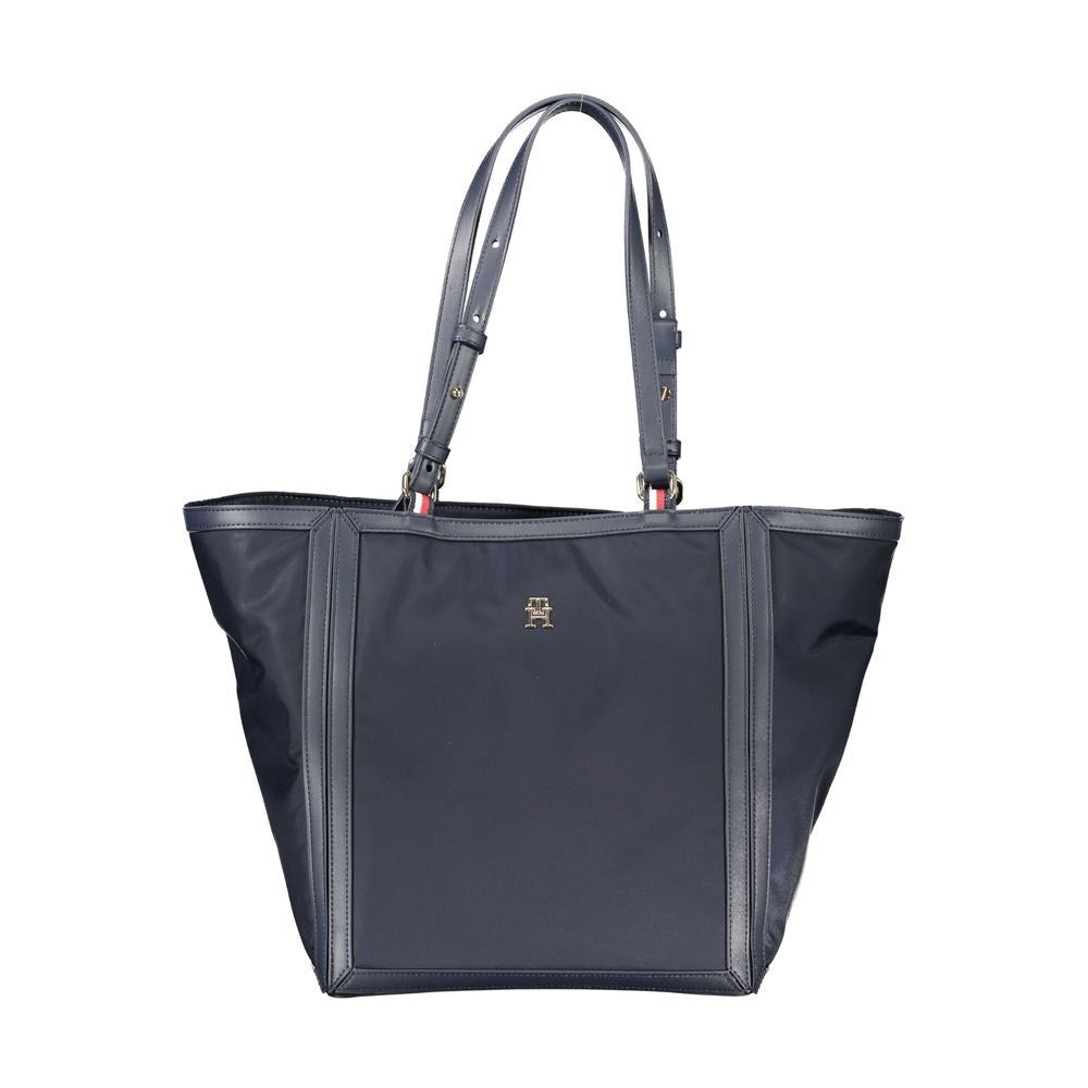 Tommy Hilfiger – Blaue Polyester-Handtasche