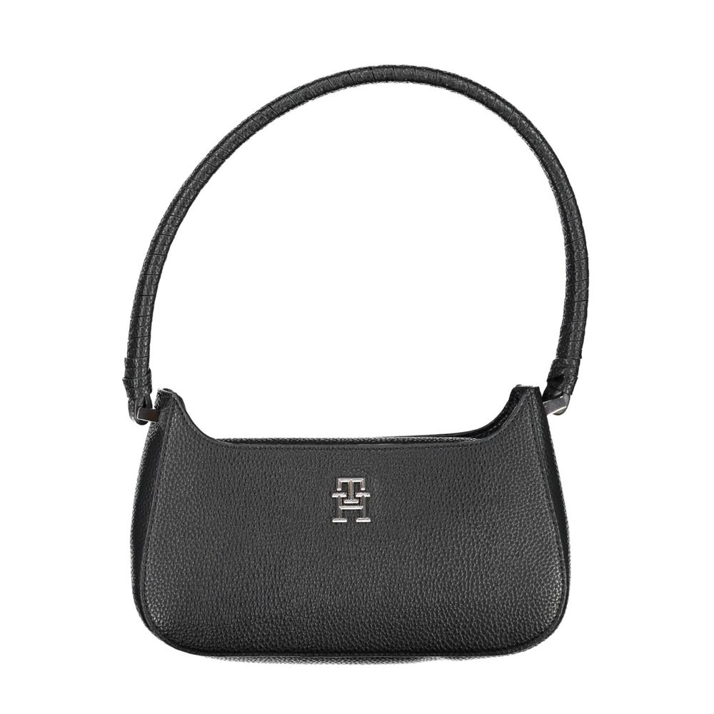 Tommy Hilfiger – Schwarze Handtasche aus Polyethylen