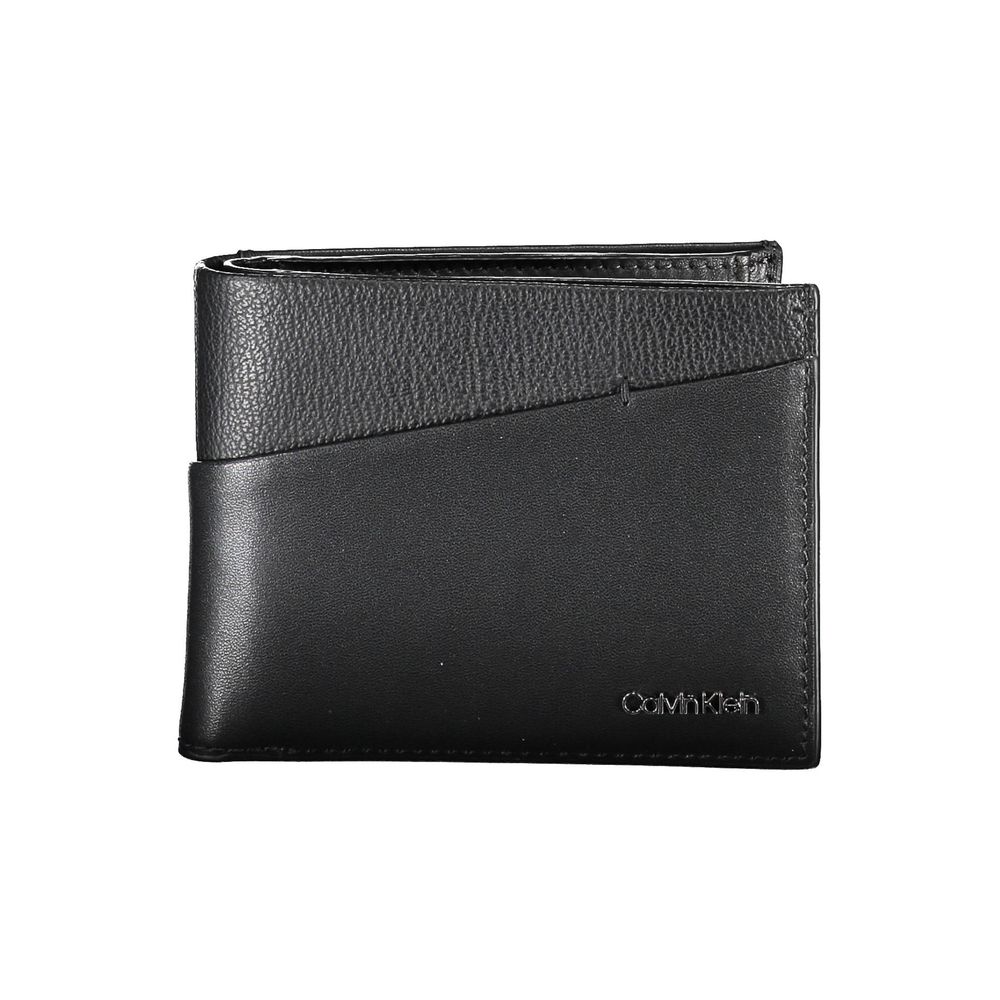 Portofel elegant din piele Calvin Klein cu două pliuri și blocare RFID