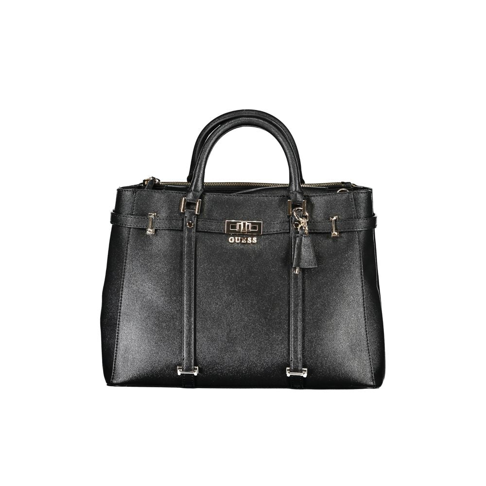 Guess Jeans – Schwarze Polyethylen-Handtasche