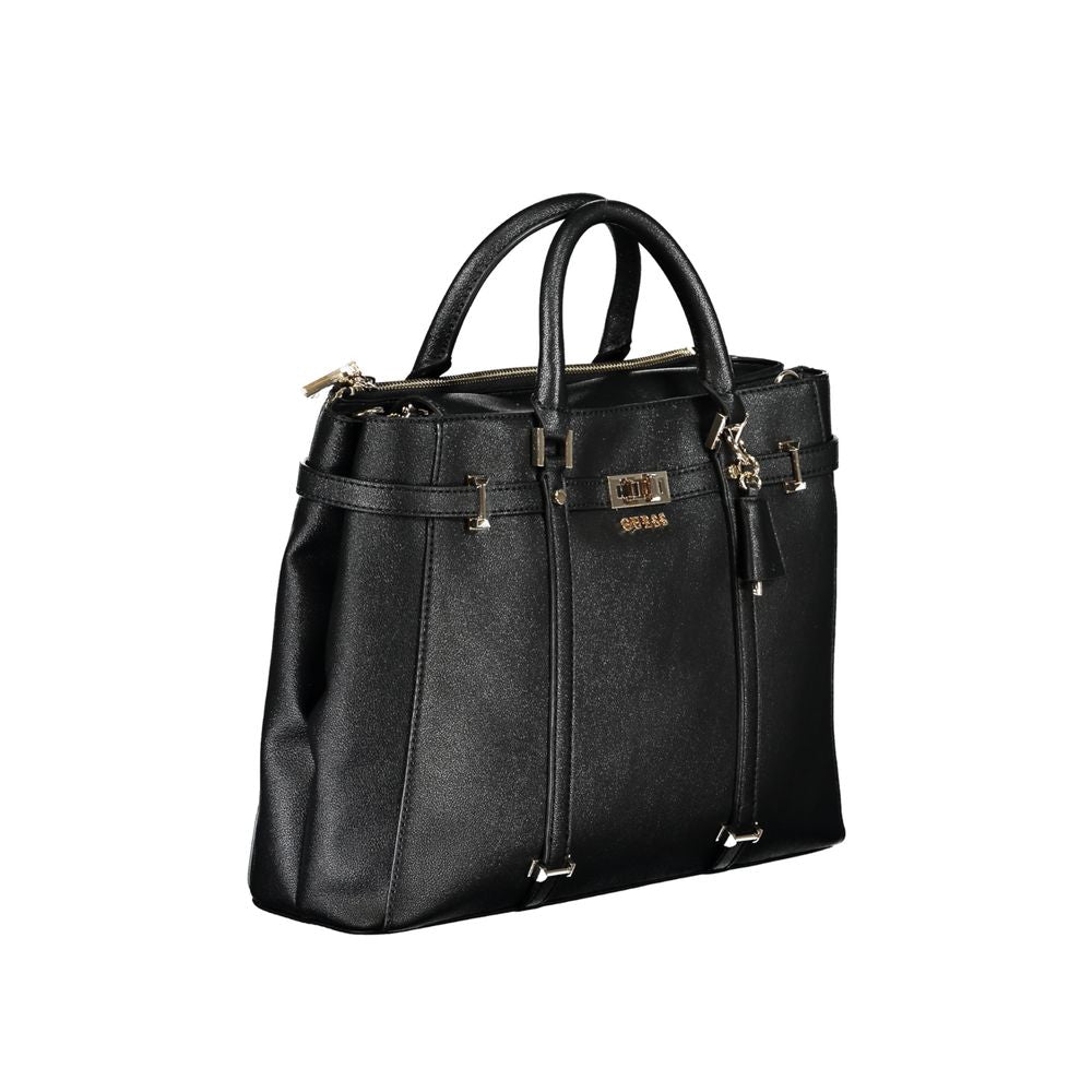 Guess Jeans – Schwarze Polyethylen-Handtasche