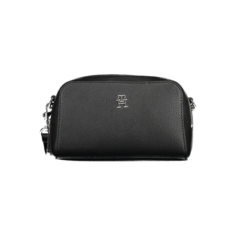 Tommy Hilfiger – Schwarze Handtasche aus Polyethylen