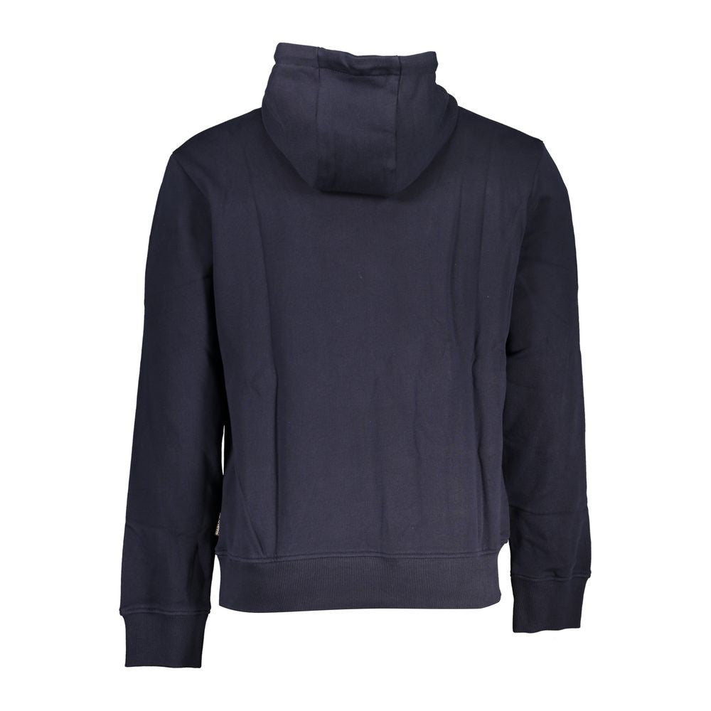 Napapijri Chic Blauer Baumwollpullover mit Kapuze für Herren