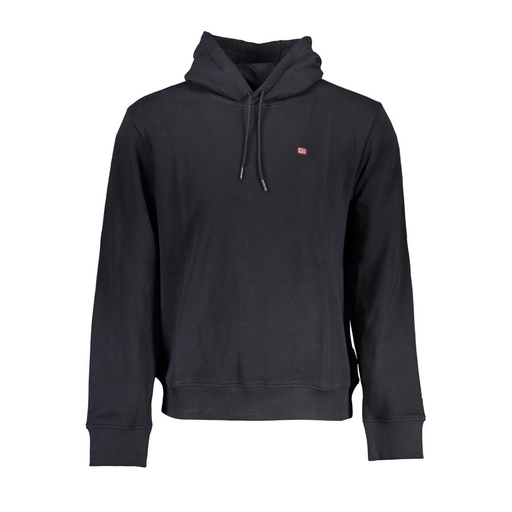 Napapijri – Elegantes schwarzes Kapuzensweatshirt aus Baumwolle