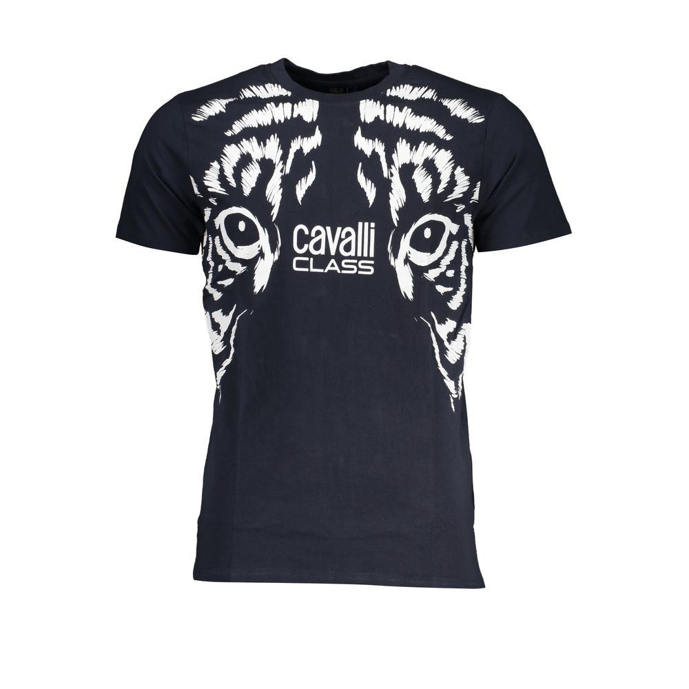 Tricou Cavalli Class din bumbac albastru