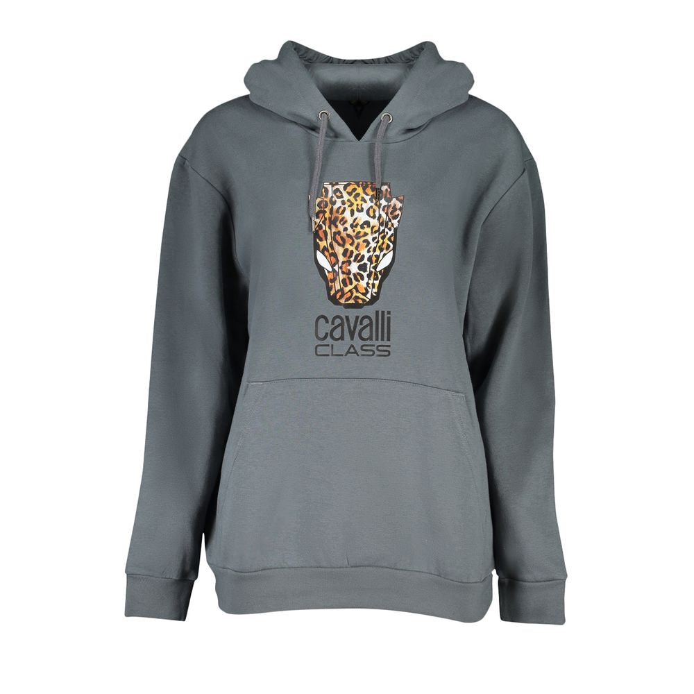 Cavalli Class Brauner Baumwollpullover für Damen