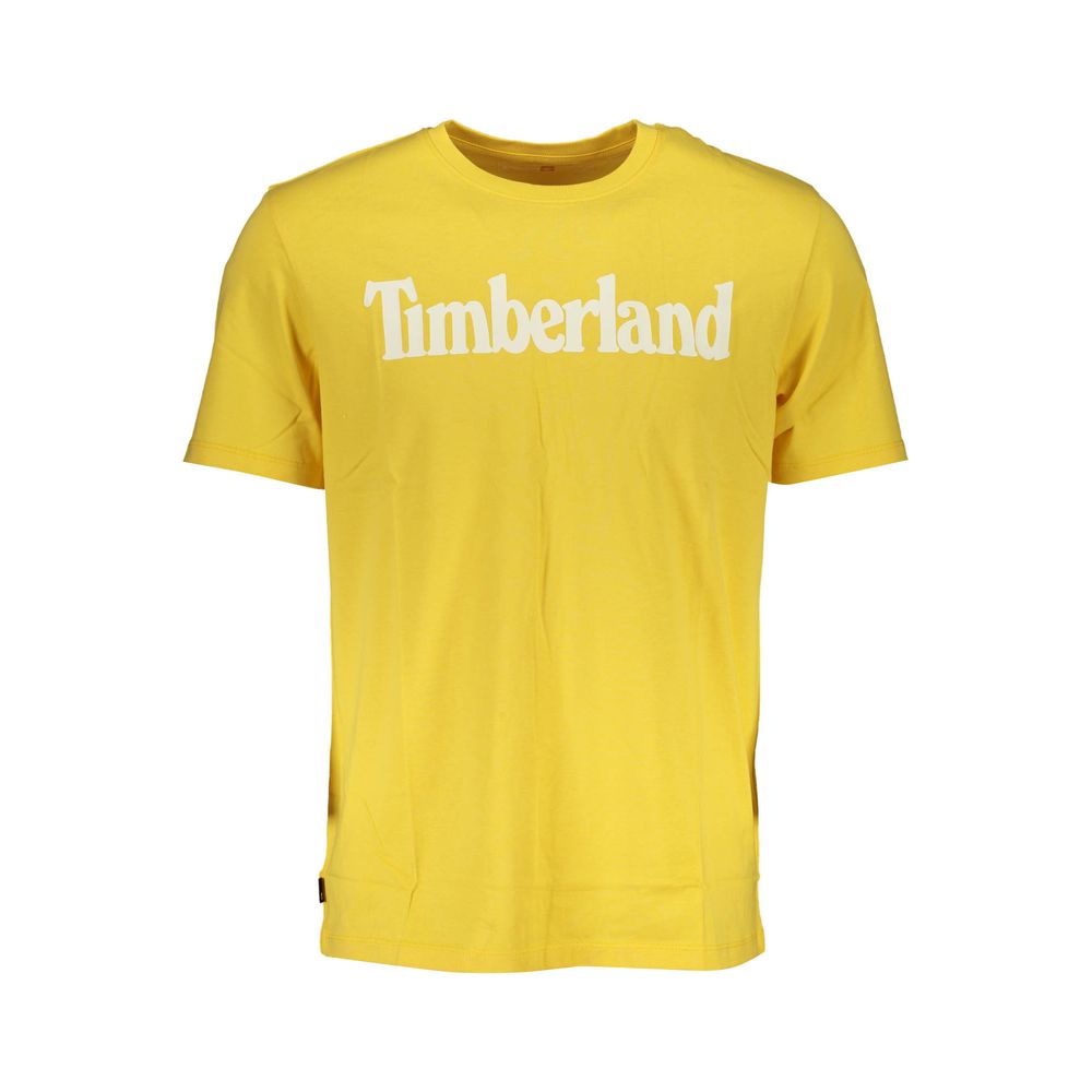 Gelbes Baumwoll-T-Shirt von Timberland