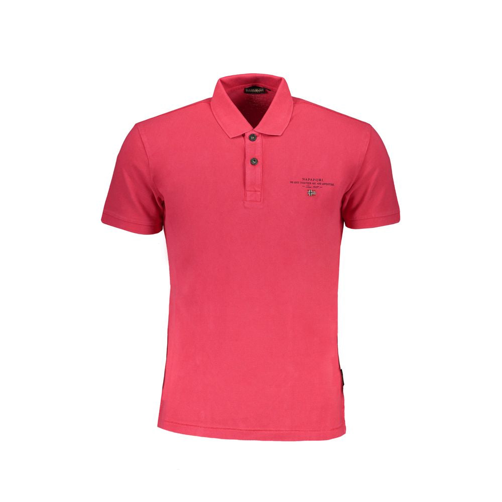 Rosa Poloshirt aus Baumwolle von Napapijri