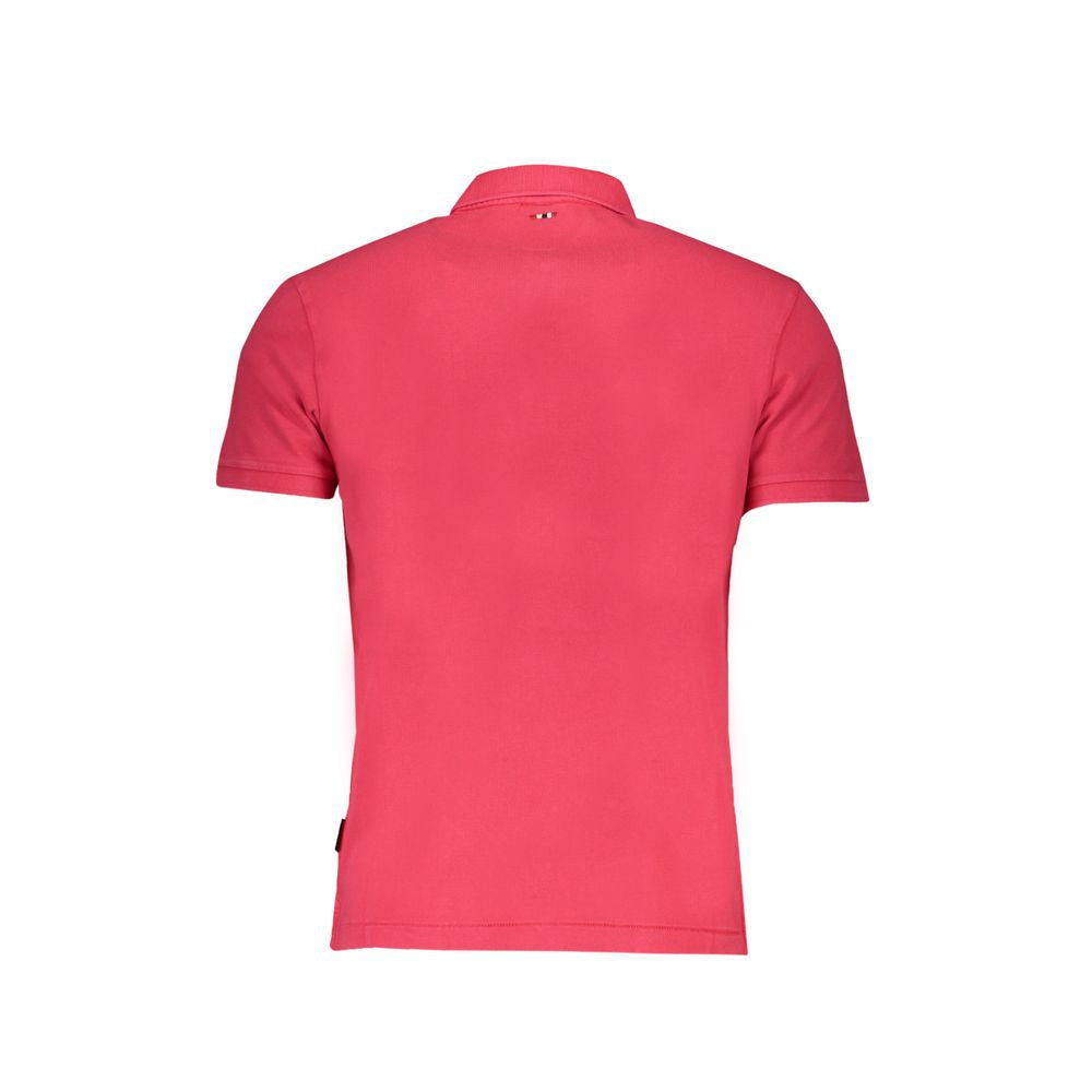 Rosa Poloshirt aus Baumwolle von Napapijri