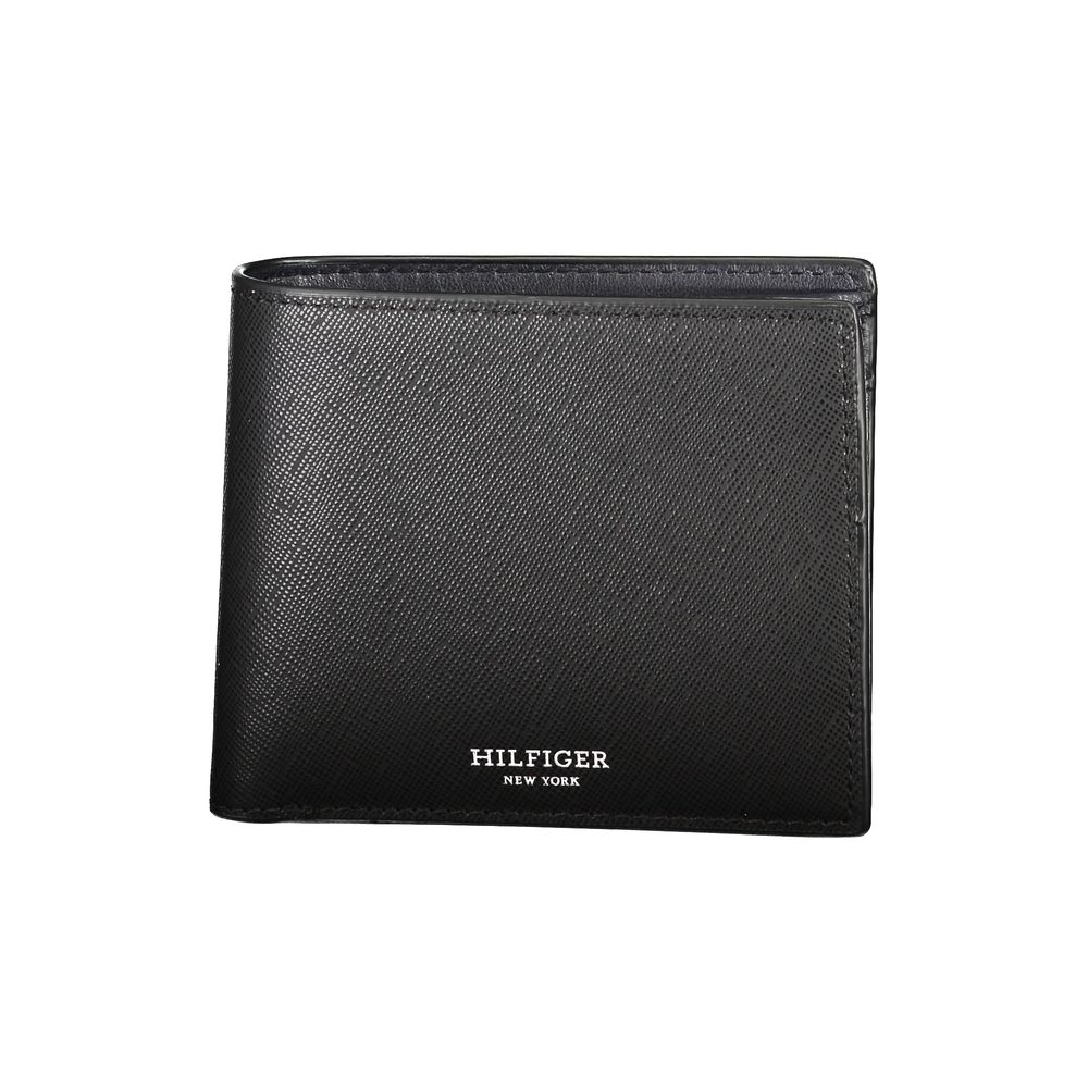 Tommy Hilfiger – Schwarze Lederbrieftasche
