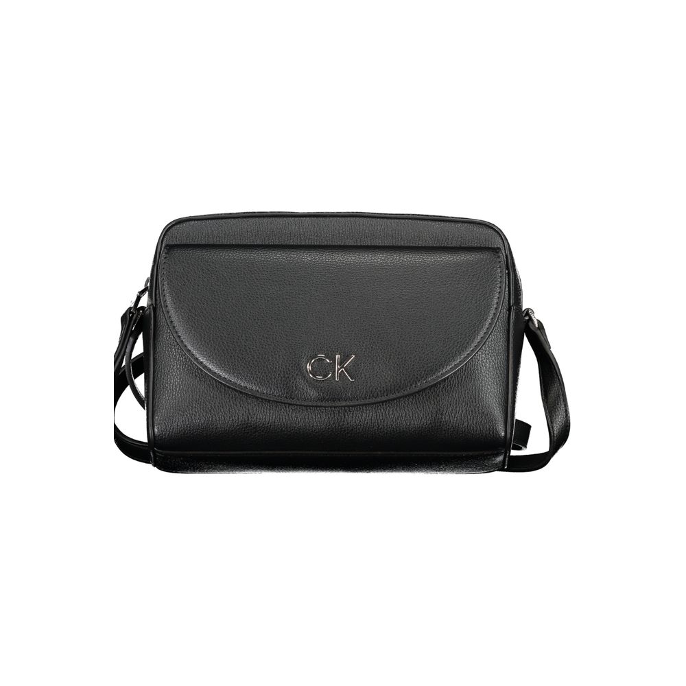 Geantă de mână Calvin Klein neagră din polietilenă