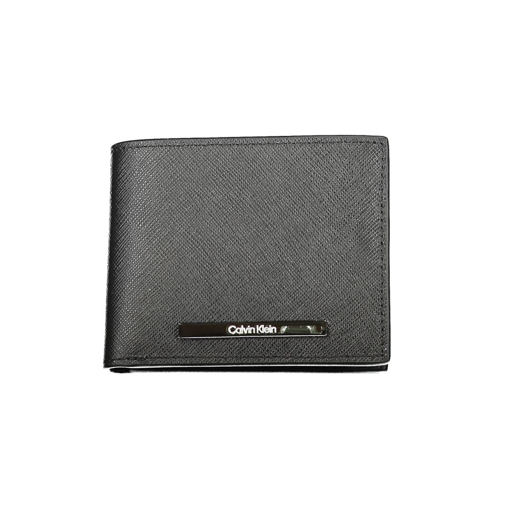 Calvin Klein Schwarze Lederbrieftasche