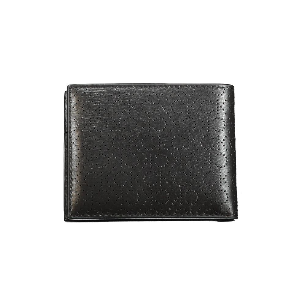 Calvin Klein Schwarze Lederbrieftasche