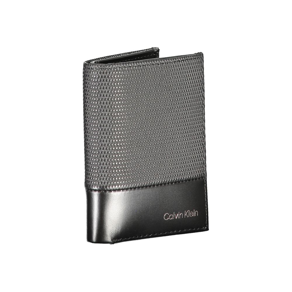 Calvin Klein Schwarze Lederbrieftasche