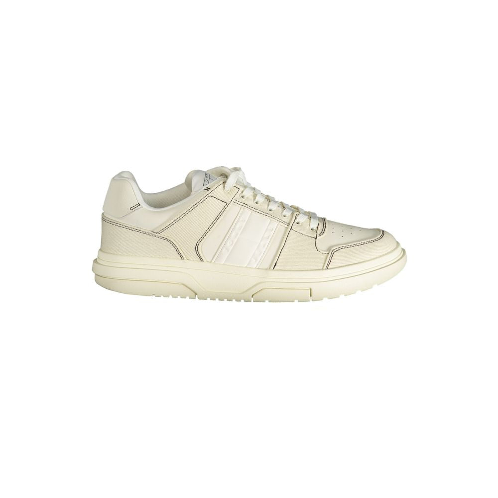Tommy Hilfiger – Weiße Polyester-Sneaker