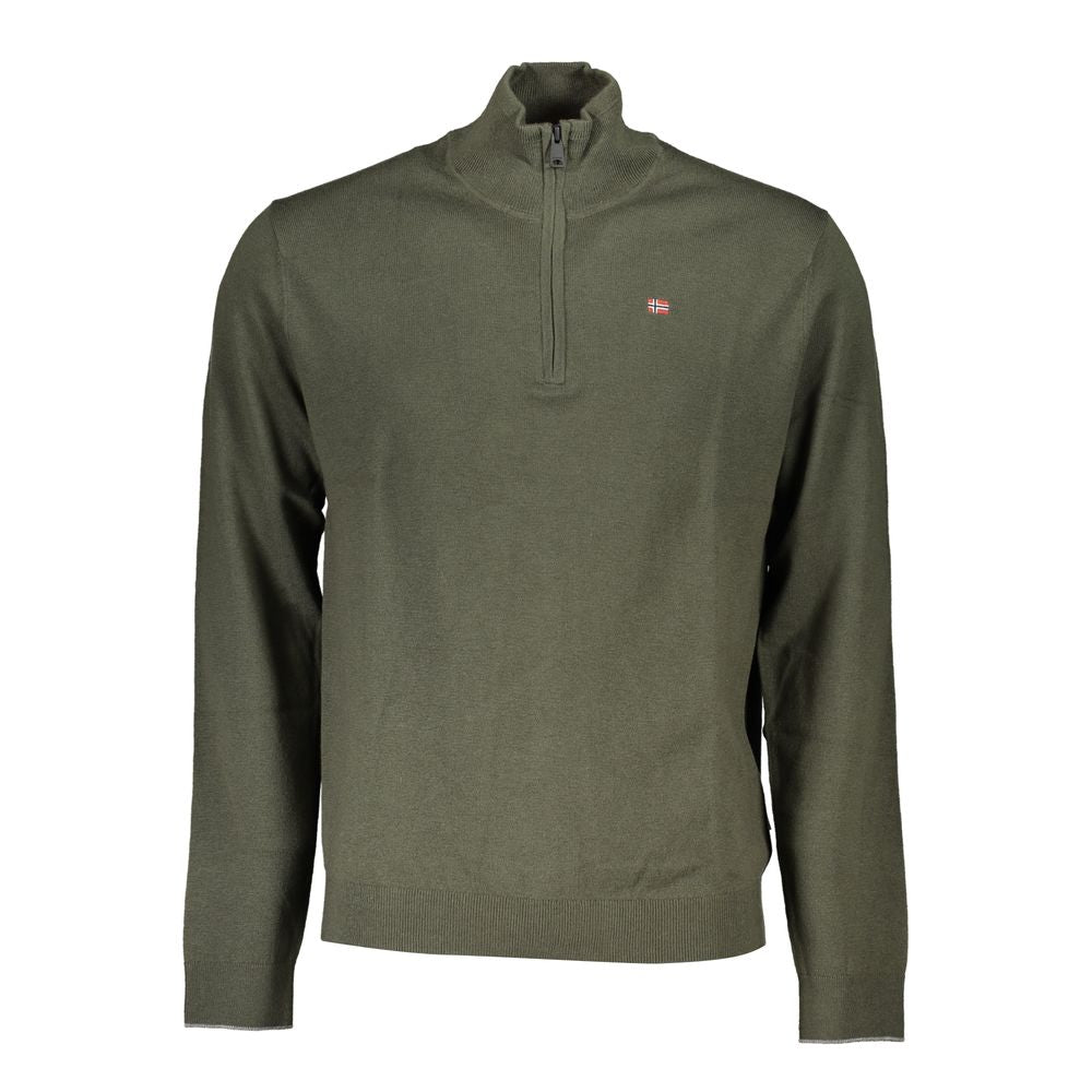 Napapijri Grüner Stoff Herren Pullover