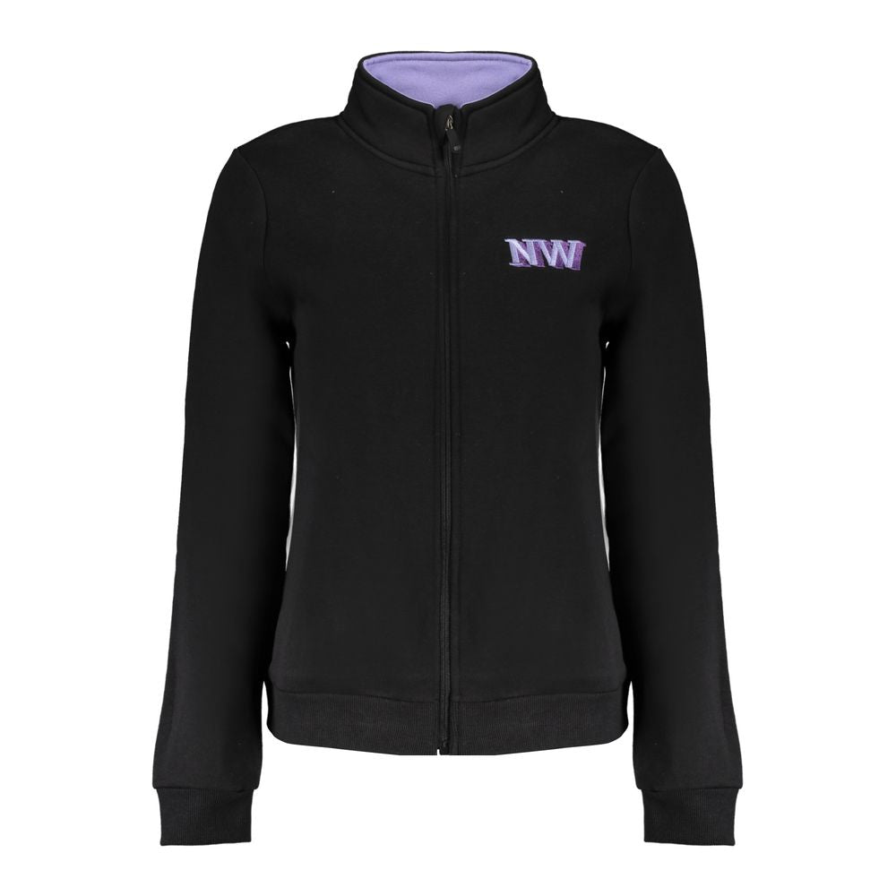Norwegen 1963 Schwarzer Baumwollpullover für Damen