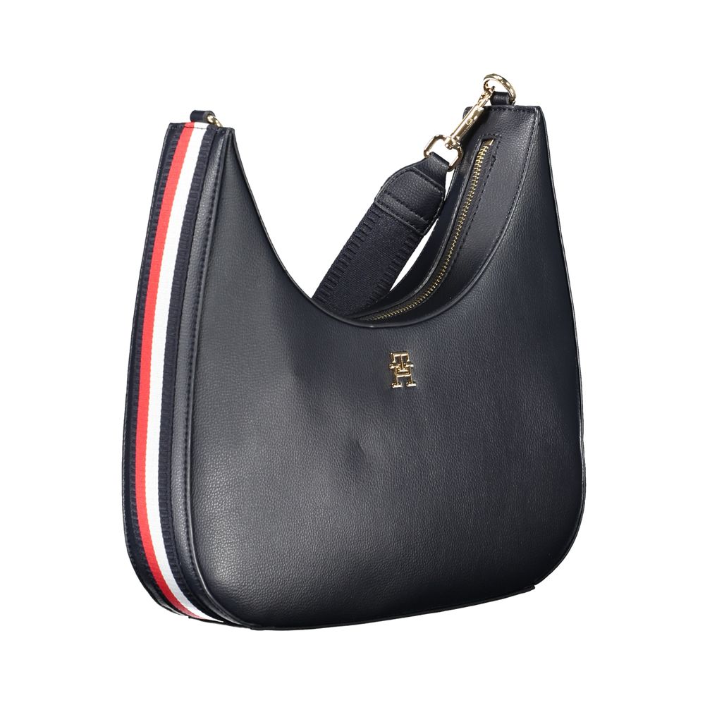 Geantă de mână Tommy Hilfiger albastră din poliester