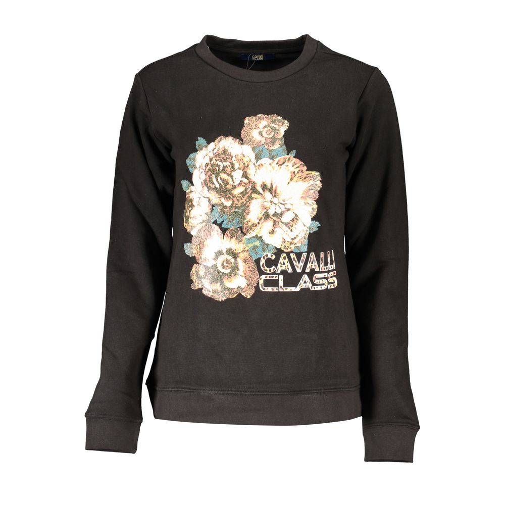 Cavalli Class – Schwarzer Baumwollpullover