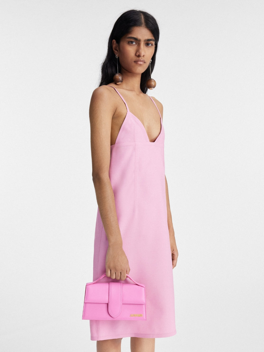 Geanta roz Jacquemus Le Grand Bambino