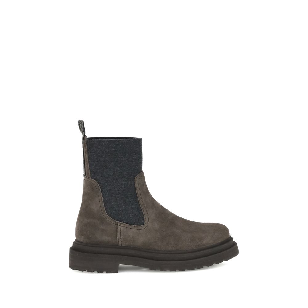 Brunello Cucinelli Wildleder Stiefeletten