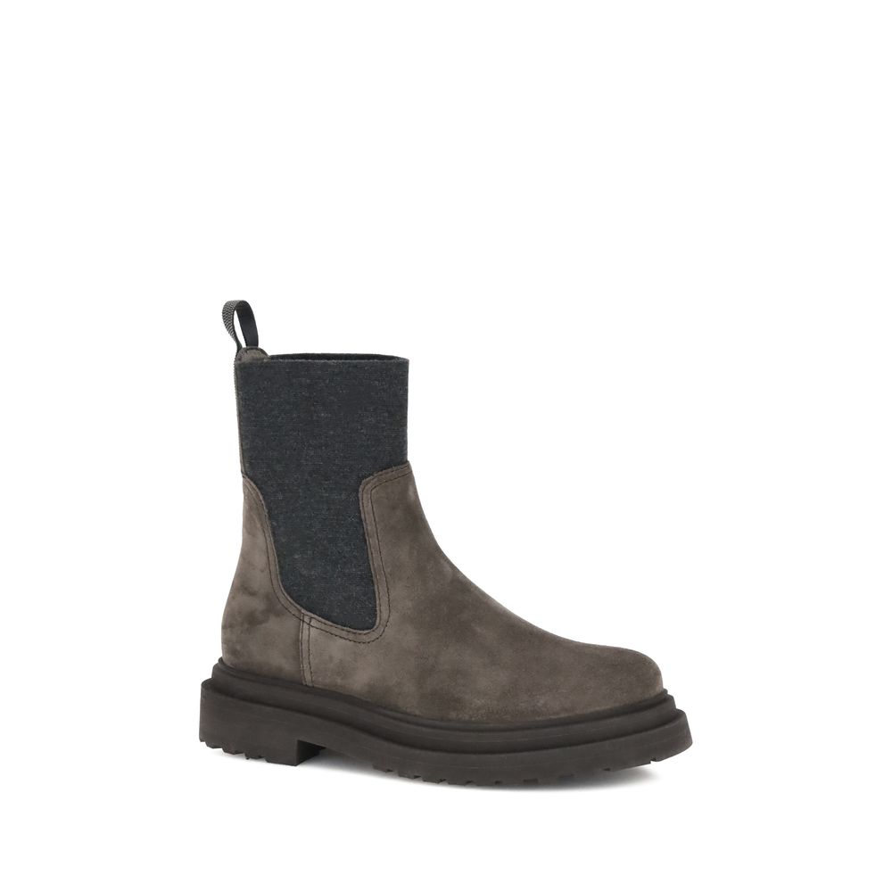 Brunello Cucinelli Wildleder Stiefeletten