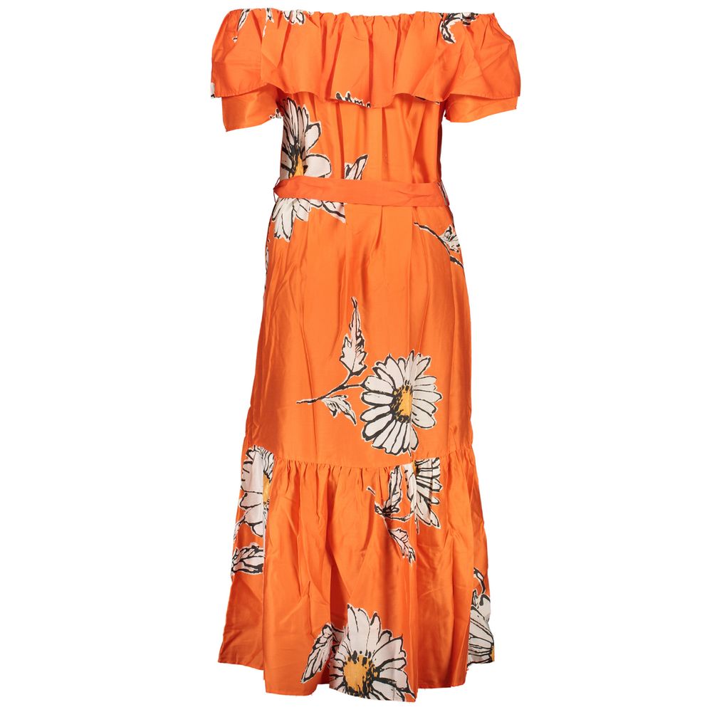 Rochie Desigual portocalie din bumbac