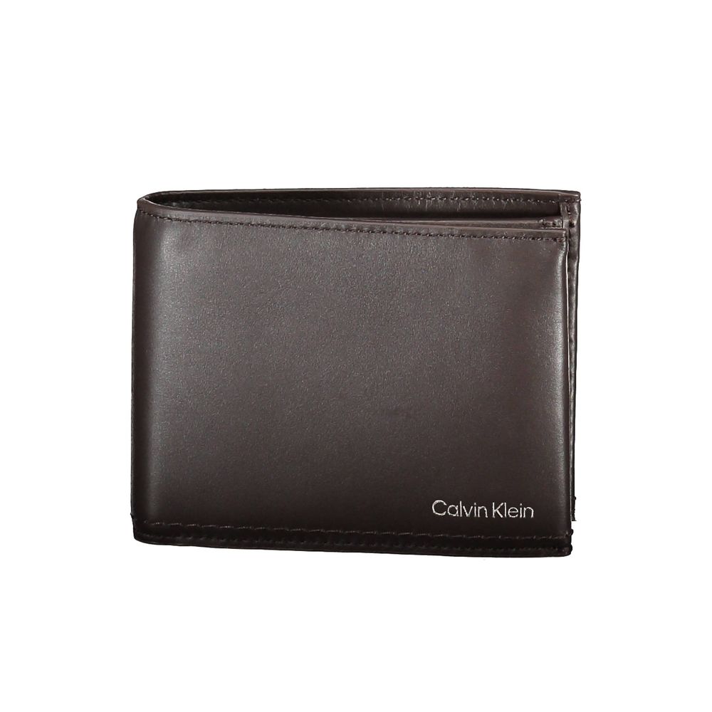 Calvin Klein Herren-Geldbörse aus braunem Leder