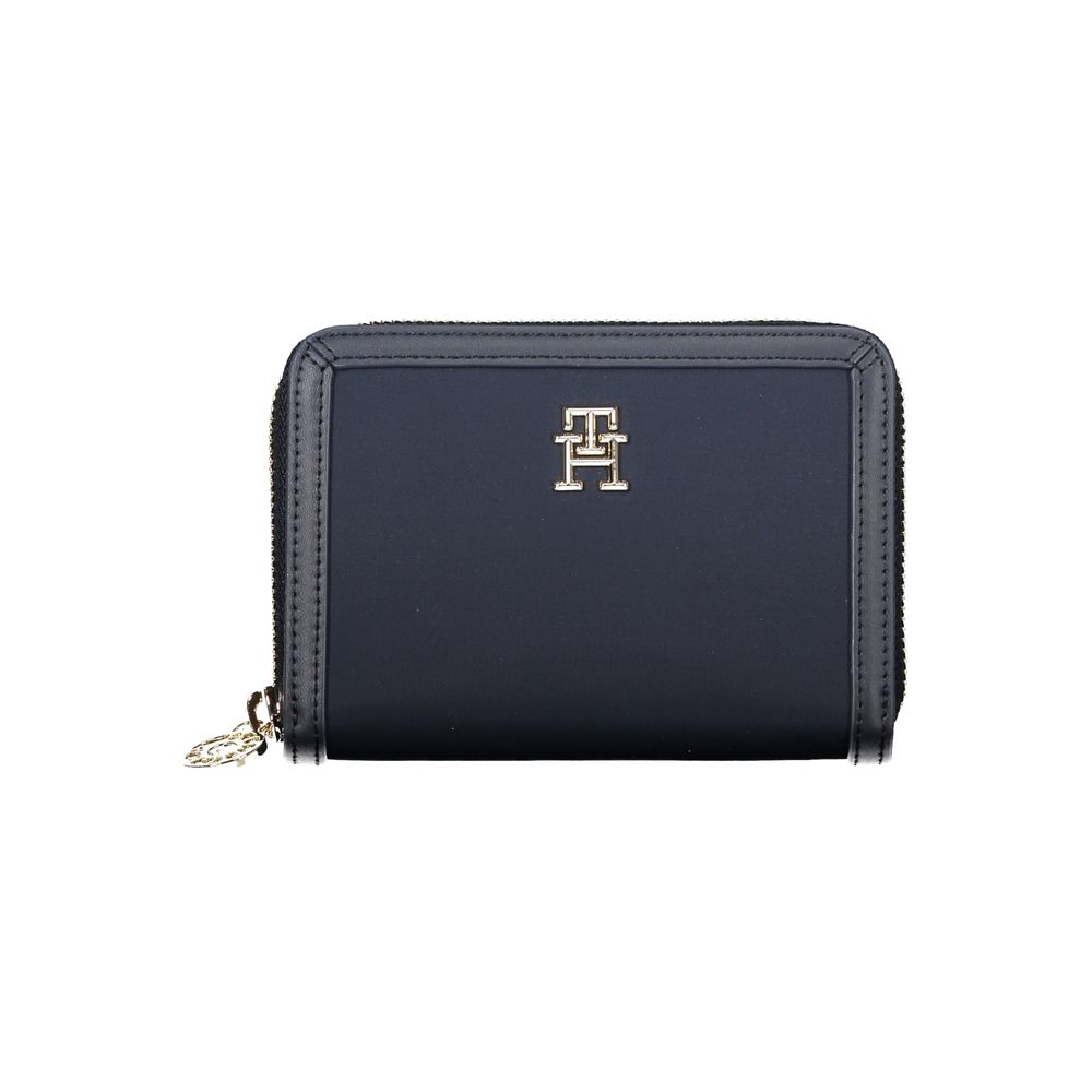 Portofel Tommy Hilfiger Chic albastru cu mai multe compartimente
