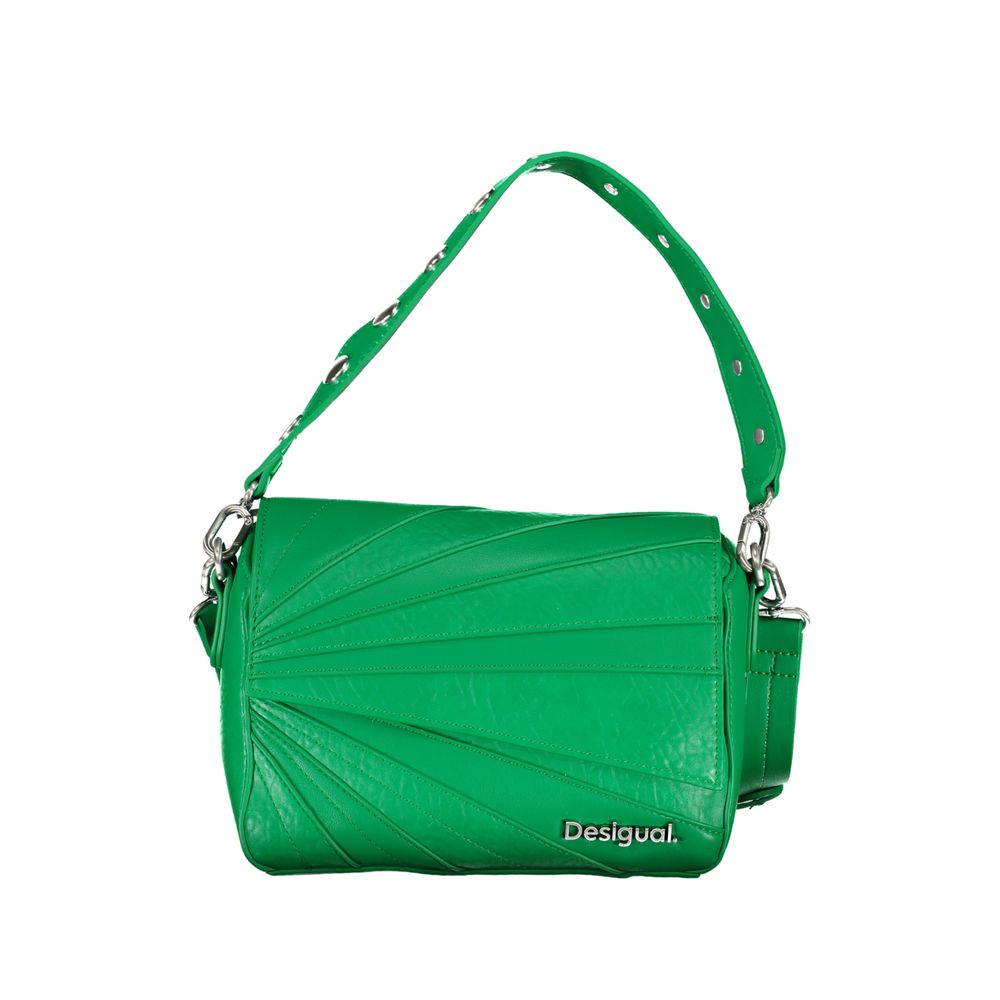Geantă Desigual verde din polietilenă