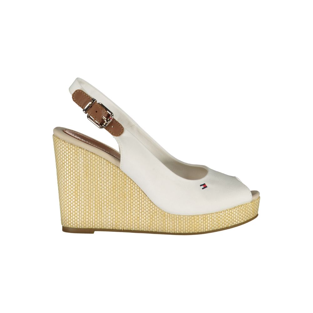 Tommy Hilfiger – Weiße Baumwollsandalen