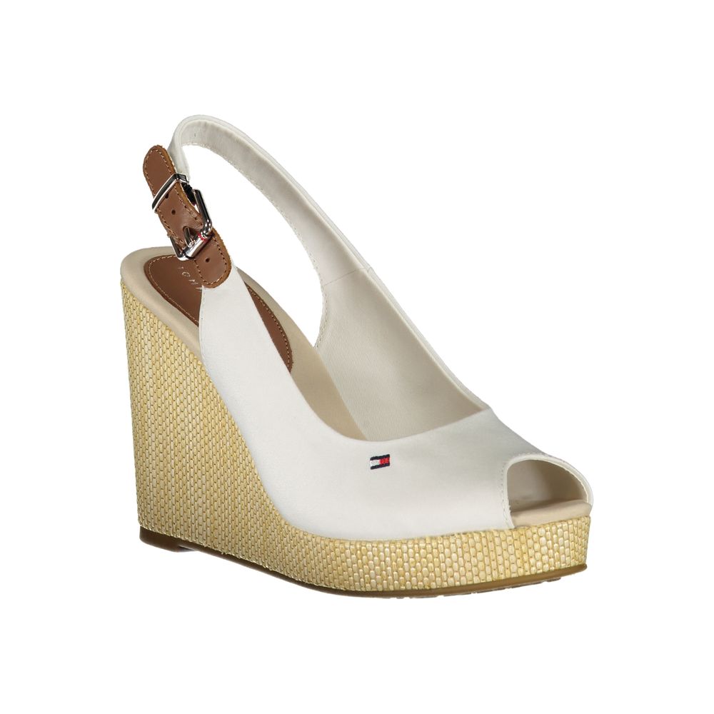 Tommy Hilfiger – Weiße Baumwollsandalen