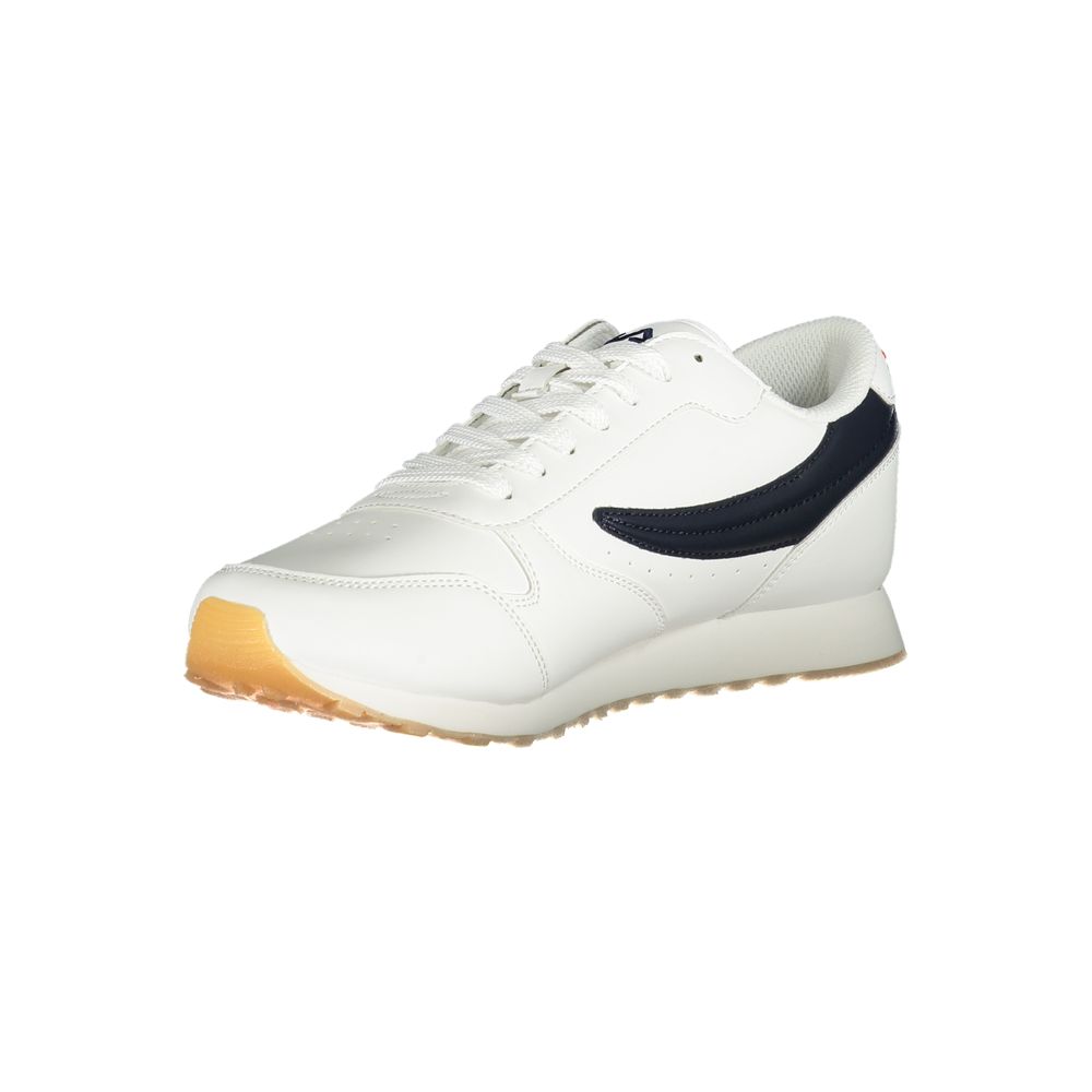Fila – Elegante weiße Sneakers mit kontrastierenden Akzenten