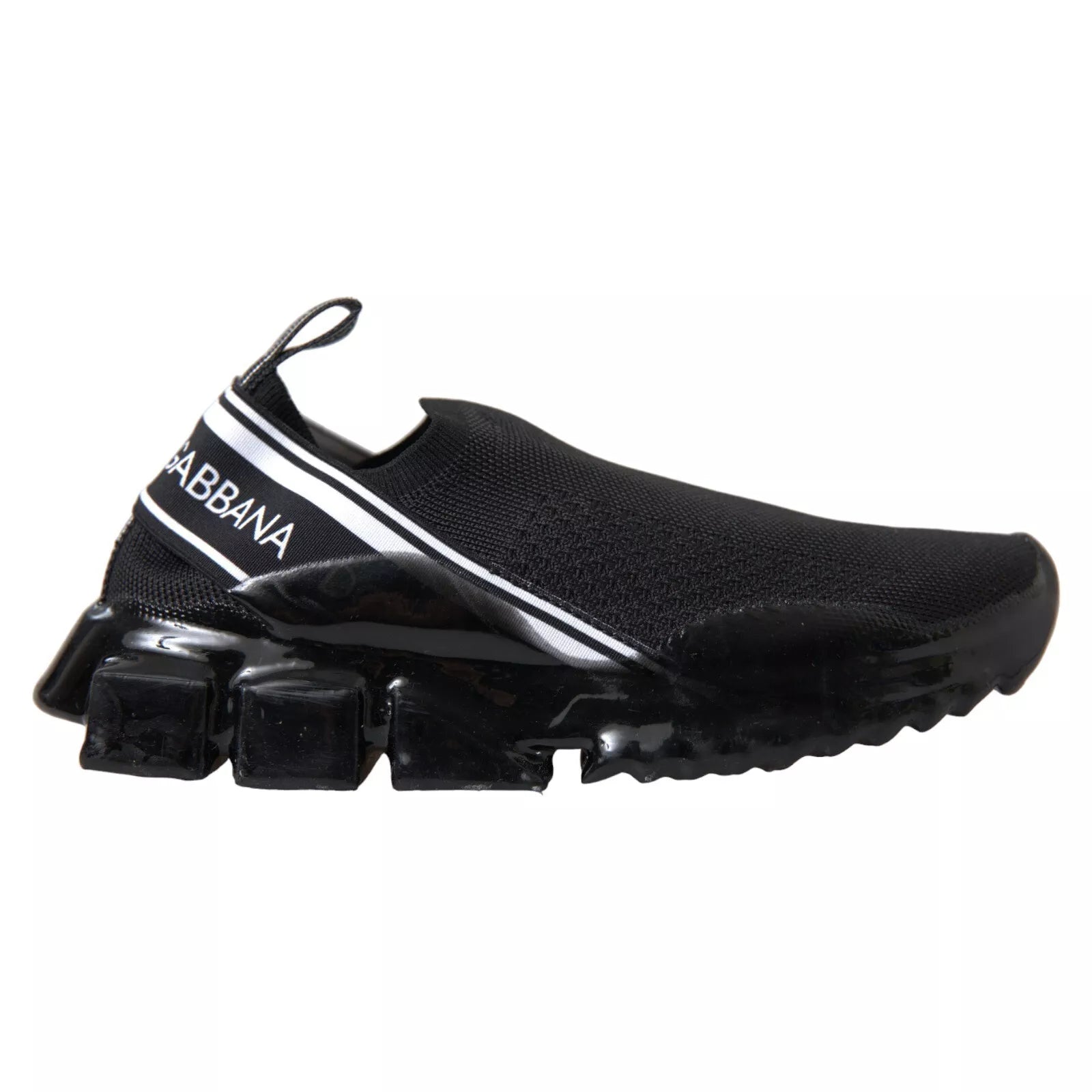 Dolce &amp; Gabbana – Schwarze Sorrento-Sneaker zum Hineinschlüpfen