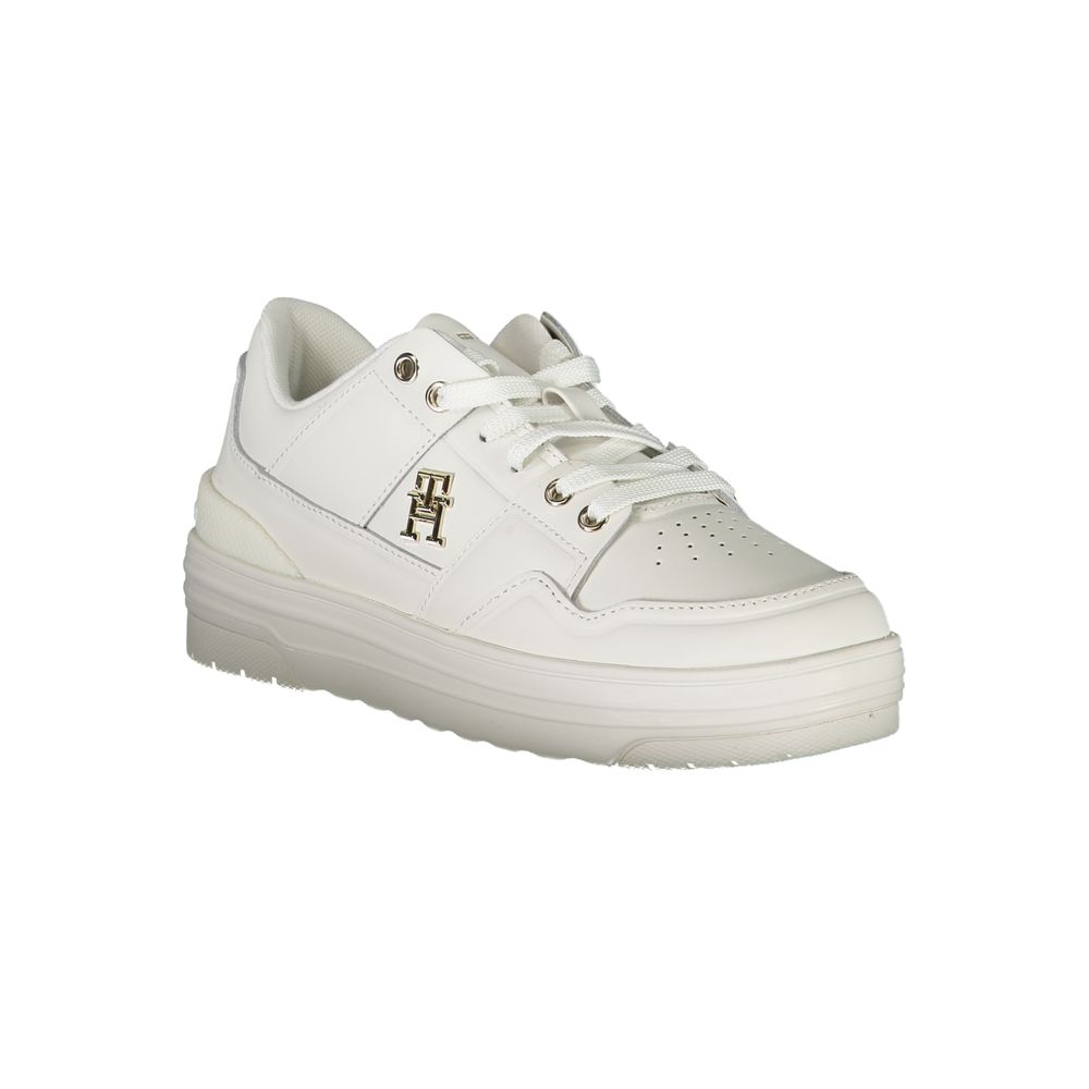 Tommy Hilfiger – Weiße Leder-Sneaker für Damen