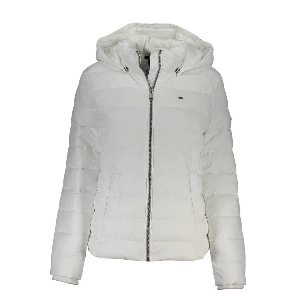 Tommy Hilfiger – Weiße Polyesterjacke für Damen