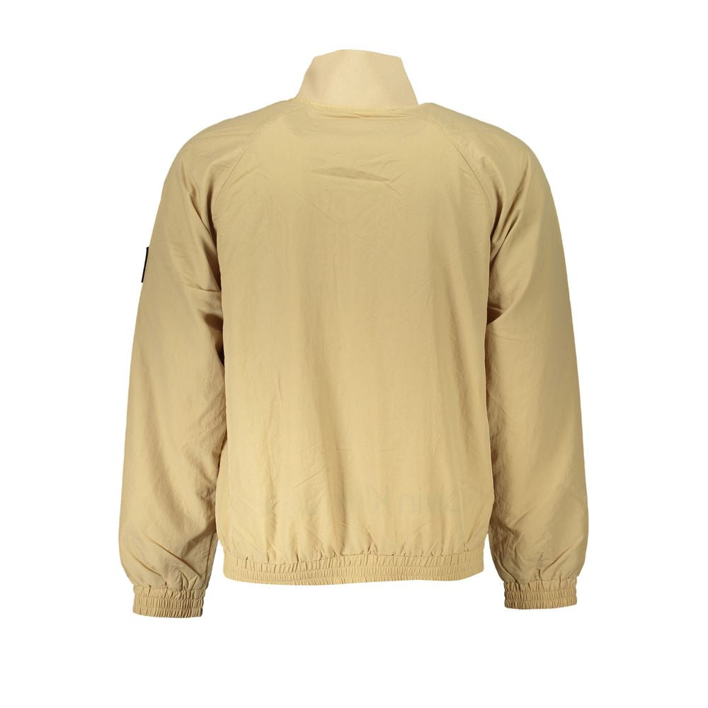 Calvin Klein – Langärmlige Sportjacke in Beige