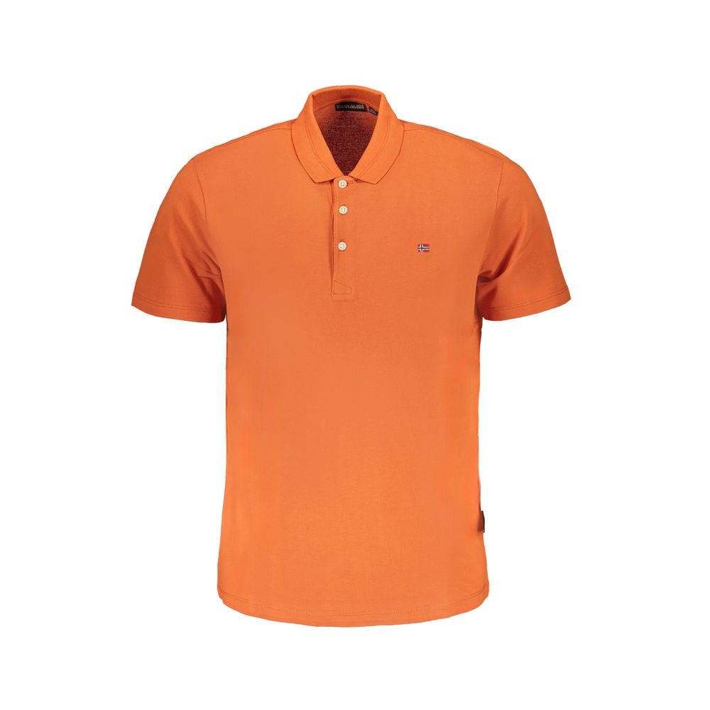Napapijri Orange Baumwoll-Poloshirt