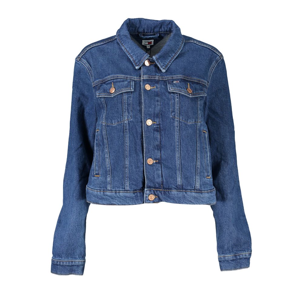 Tommy Hilfiger – Blaue Baumwolljacke für Damen